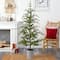 5.5ft. Pre-Lit Pine Artificial Christmas Tree in Decorative Planter, Clear Lights